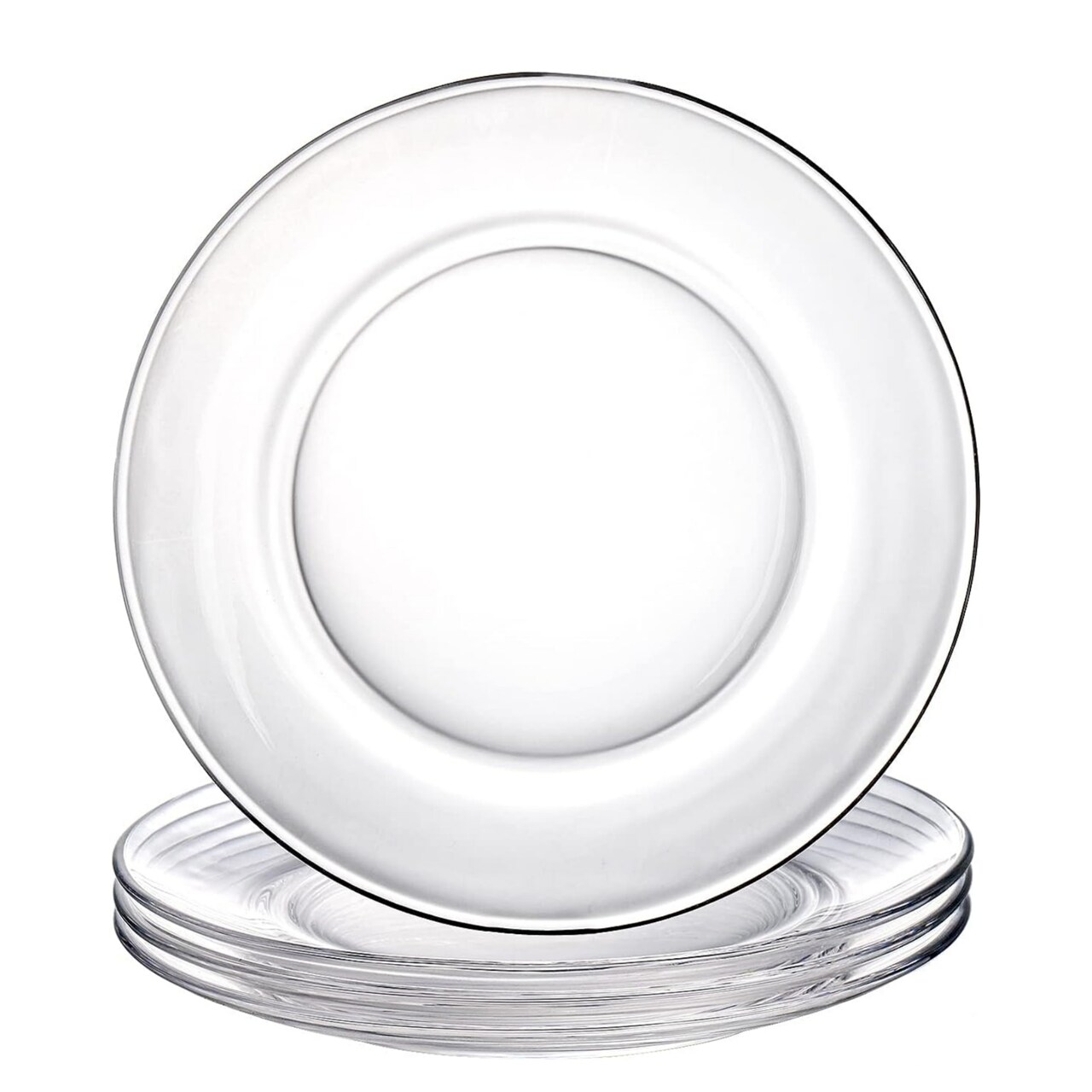 Clear Glass Dessert Plate Durable Microwave Dishwasher Oven Safe